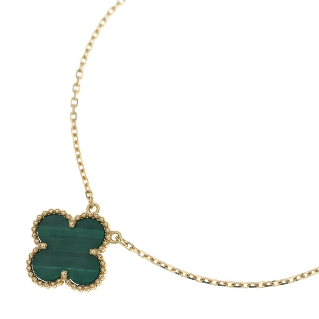 Van Cleef Arpels ヴァンクリーフアンドアーペル ヴィンテージアルハンブラ マラカイト ネックレス Au750YG K1