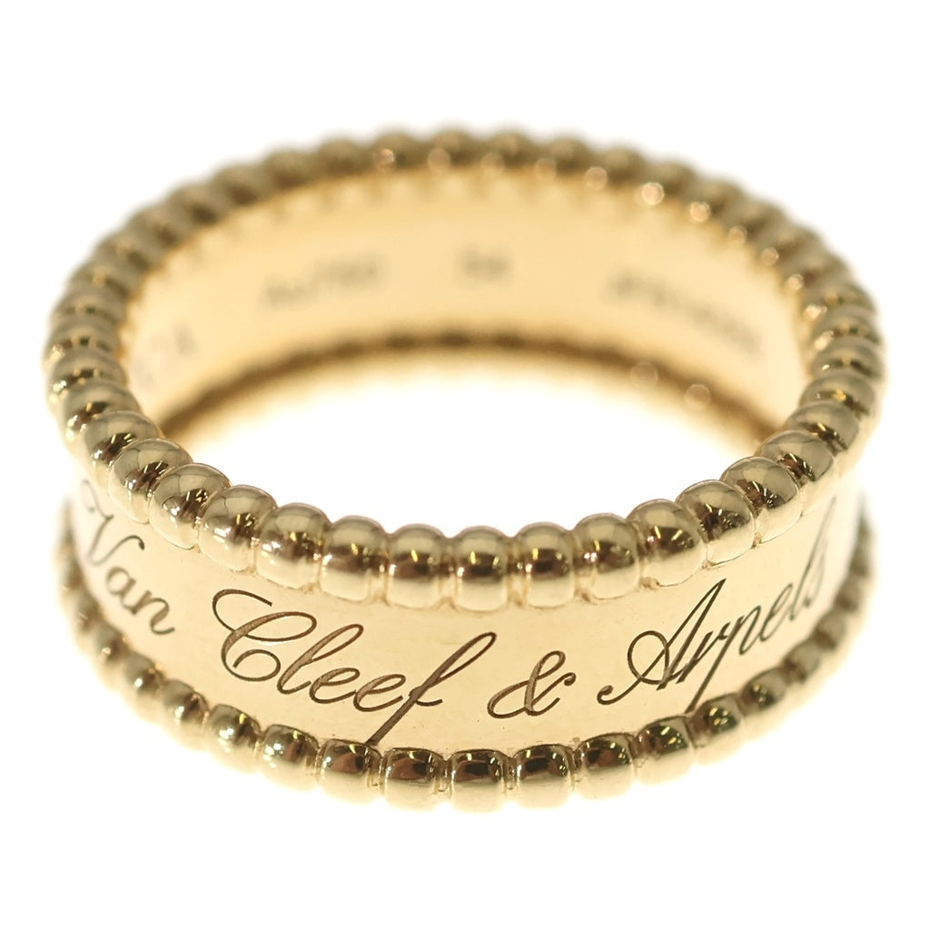 Van Cleef & Arpels(ヴァンクリーフアンドアーペル) ペルレ シニアチュールリング Au750 K18YG #54 イエローゴールド レディース