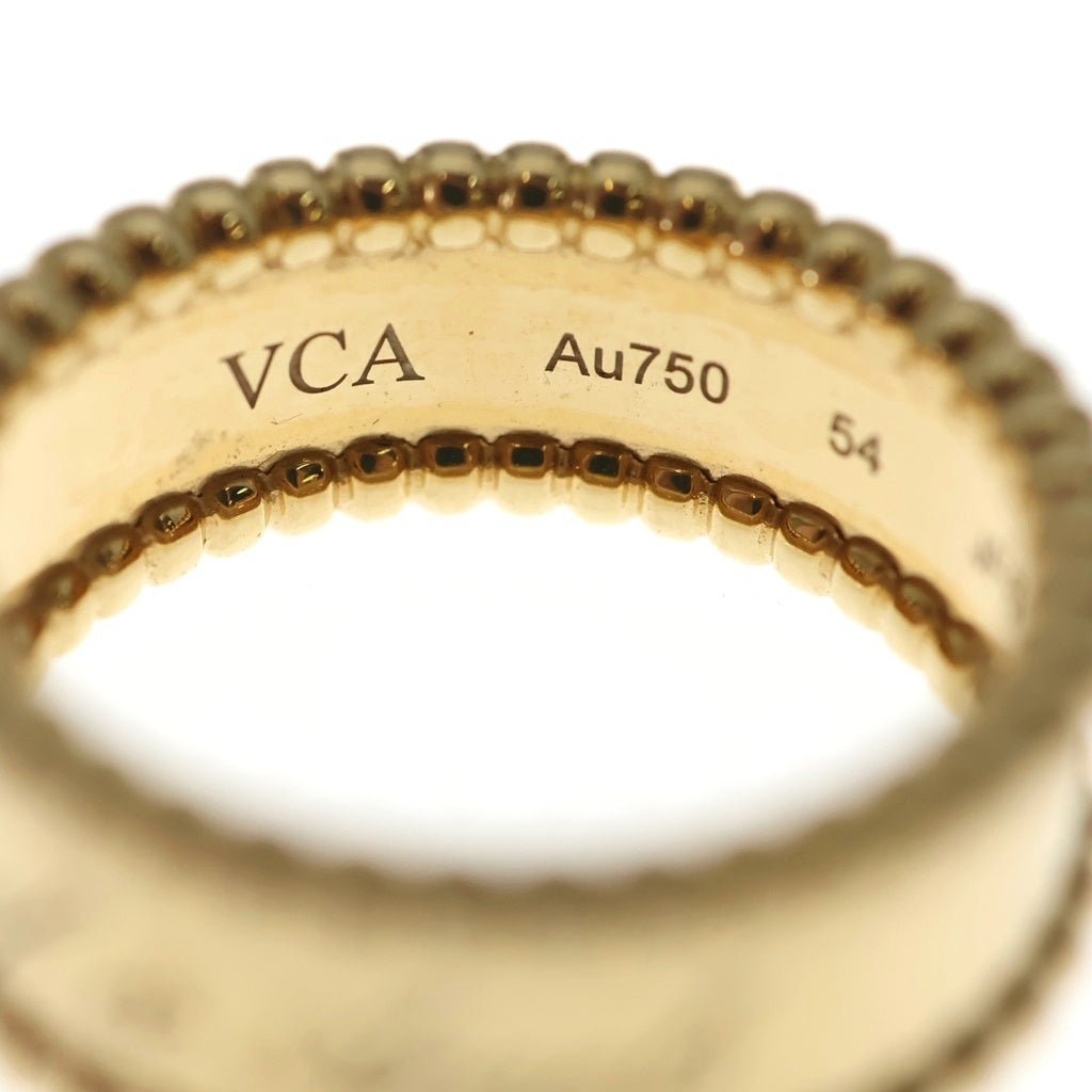 Van Cleef & Arpels(ヴァンクリーフアンドアーペル) ペルレ シニアチュールリング Au750 K18YG #54 イエローゴールド レディース