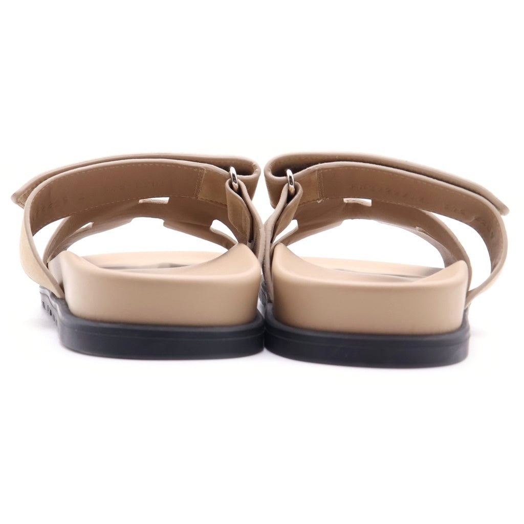 HERMES(エルメス) シプレ スエードサンダル ベージュ #37.5 レディース