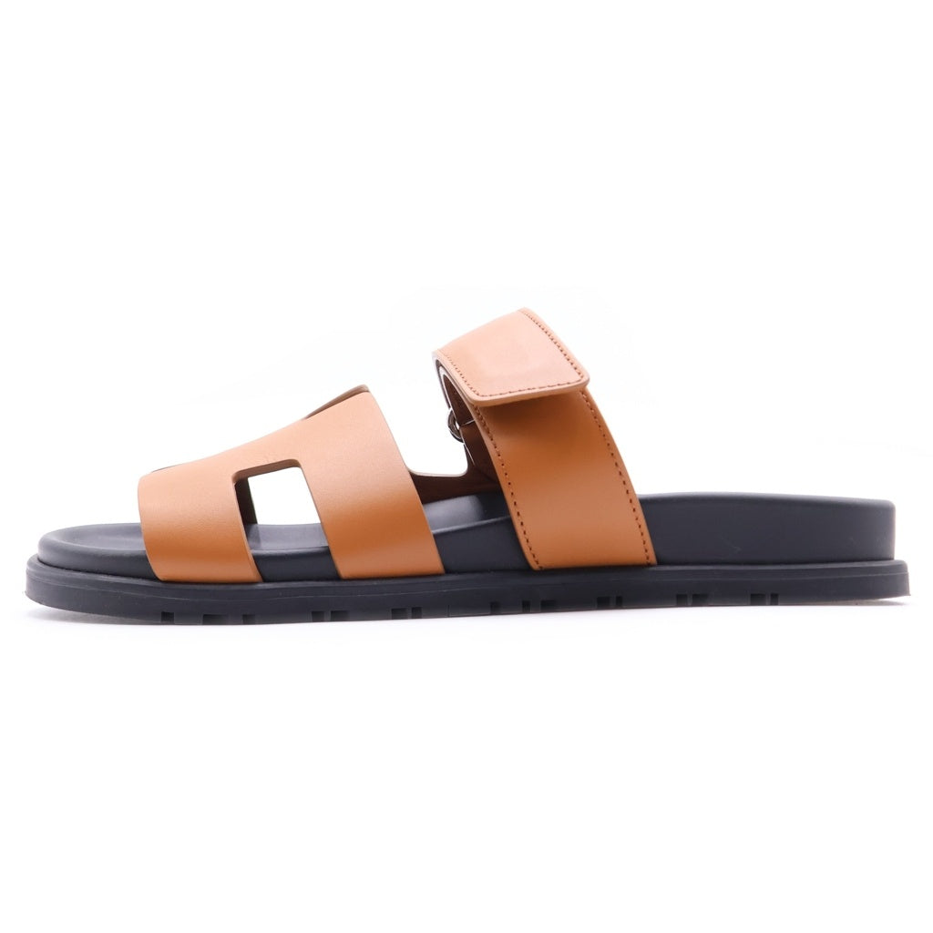 HERMES(エルメス) シプレ レザーサンダル ブラウン #37.5 レディース