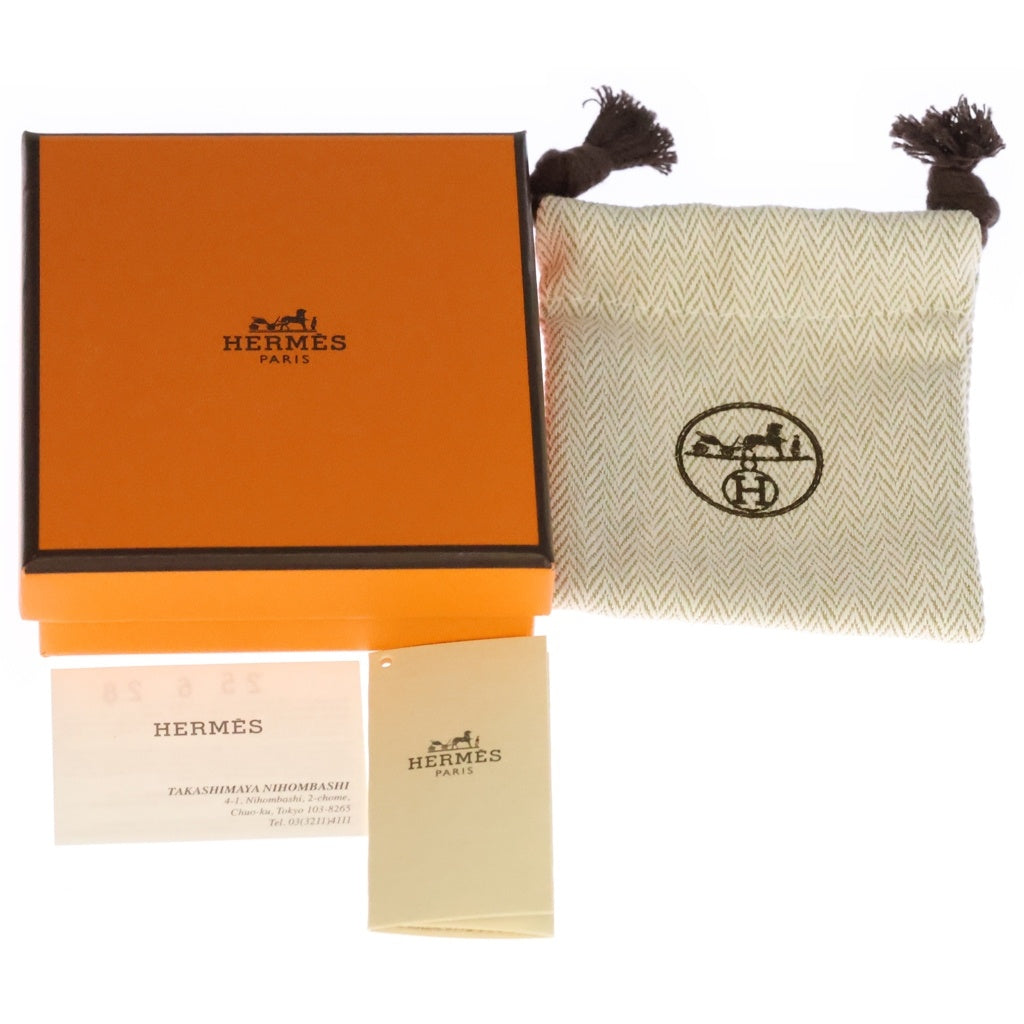 HERMES(エルメス) ポップアッシュ ポップH Hモチーフ シルバー金具 ピアス ホワイト
