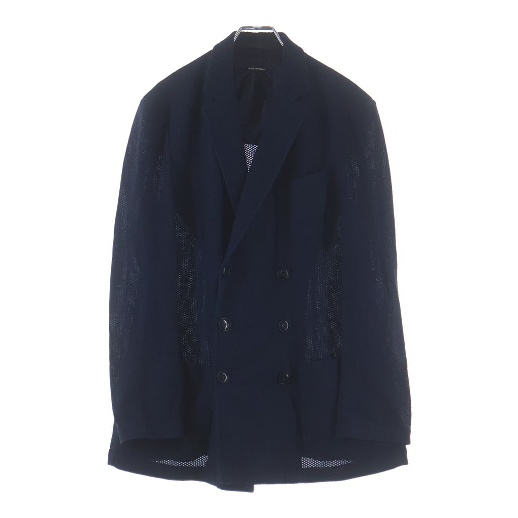 GIORGIO ARMANI(ジョルジオアルマーニ) テーラードジャケット ネイビー ポリミアド #46 NSG01W NS951
