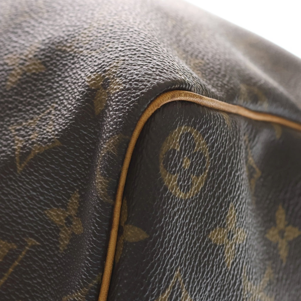 LOUIS VUITTON(ルイヴィトン) モノグラム スピーディ40 ハンドバッグ ボストンバッグ ブラウン レザー×PVC M41522 ゴールド金具 レディース
