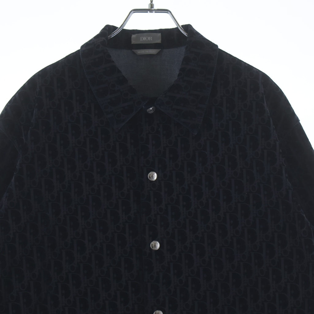 DIOR(ディオール) オブリークオーバーデニムシャツ ジャケット ネイビー #44 033D490M321X