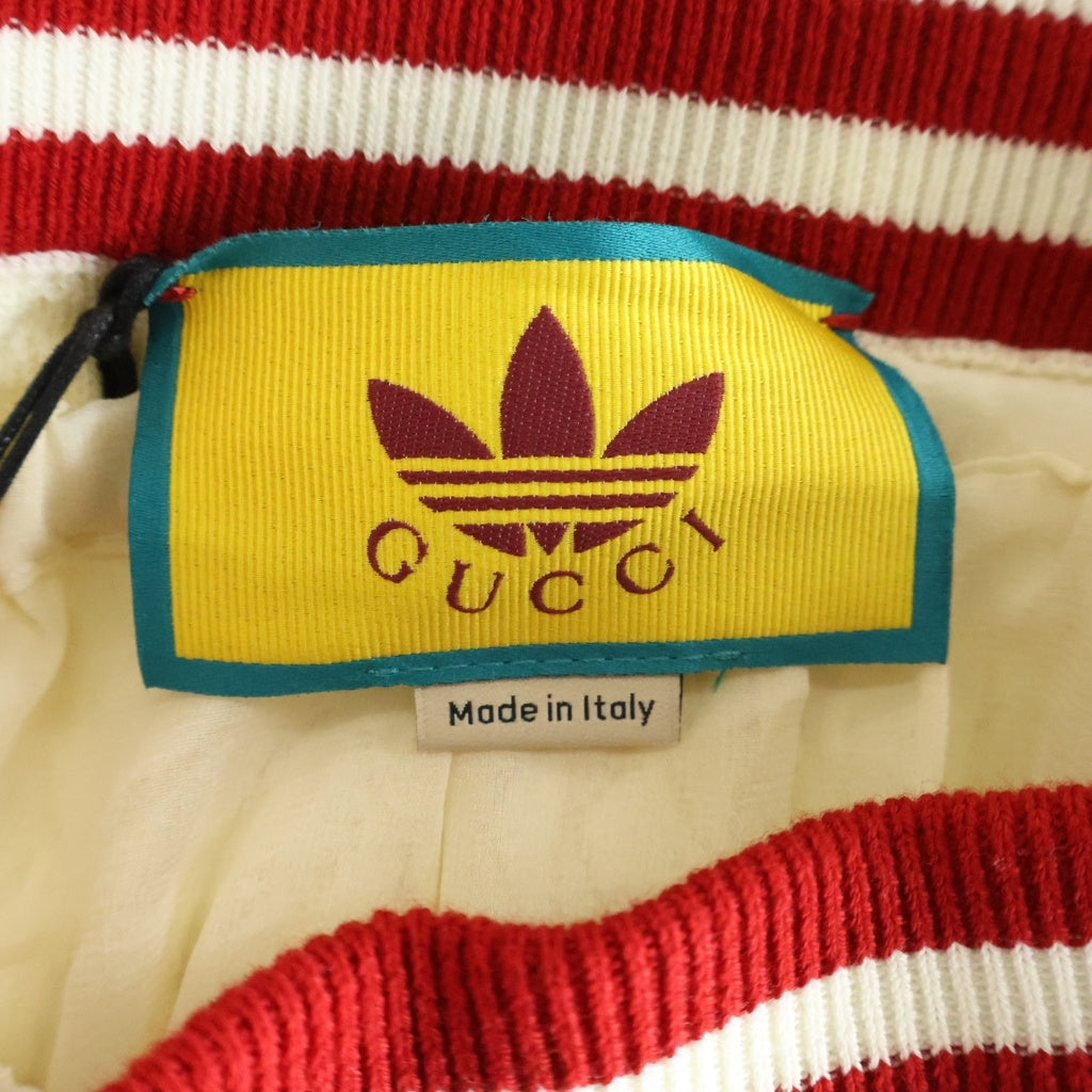 GUCCI(グッチ) ×adidas アディダス コットン プリーツスカート イタリア製 アイボリー 702874 レディース