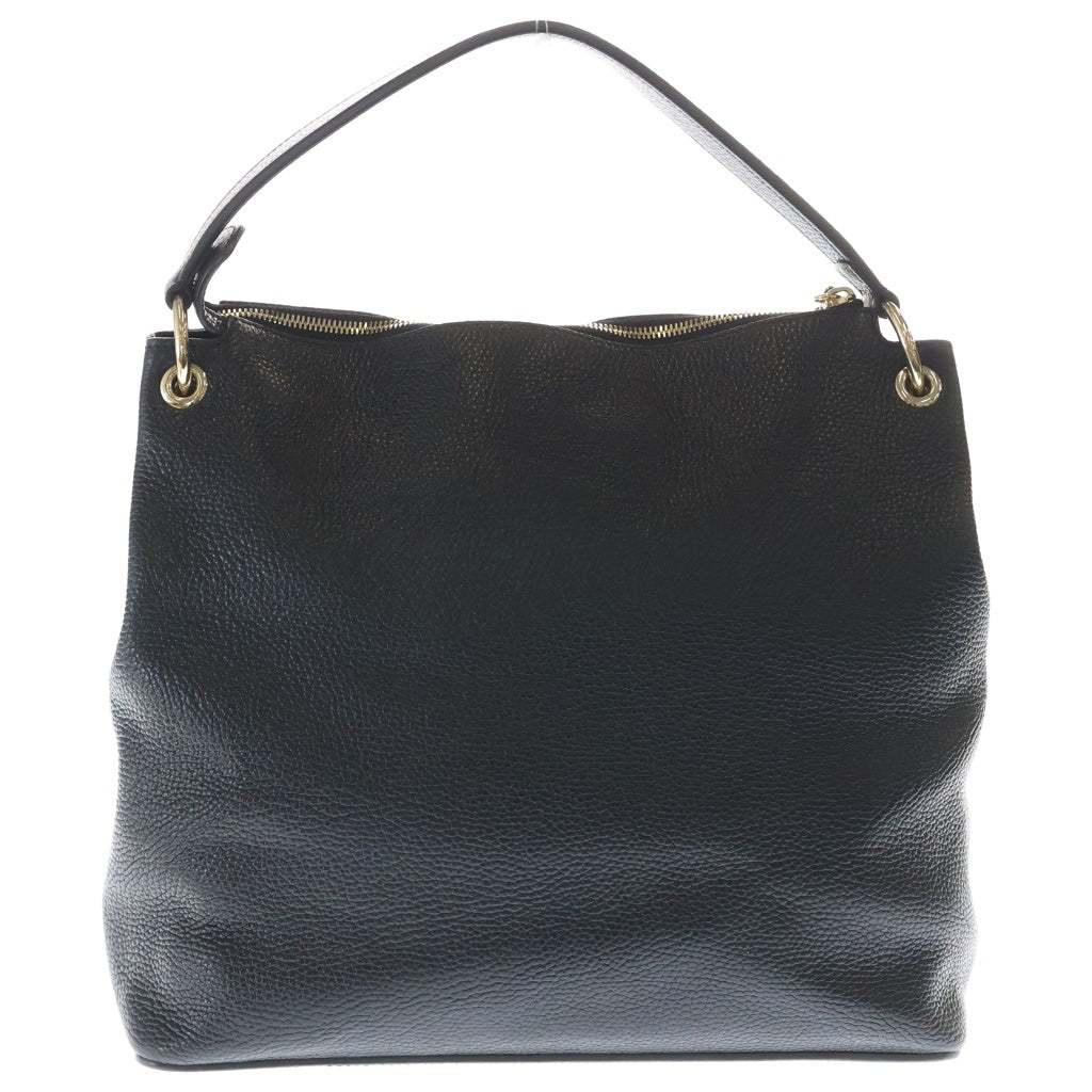 GUCCI(グッチ) ソーホー インターロッキングG レザー フリンジ チェーントートバッグ ゴールド金具 ブラック 536194 レディース
