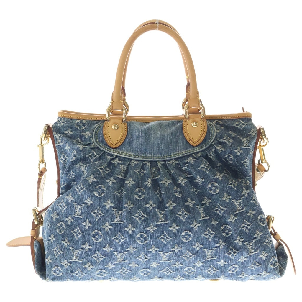LOUIS VUITTON(ルイヴィトン) モノグラム ネオカビィーGM ハンド ショルダーバッグ 2WAY デニム ゴールド金具 ブルー M95350 レディース