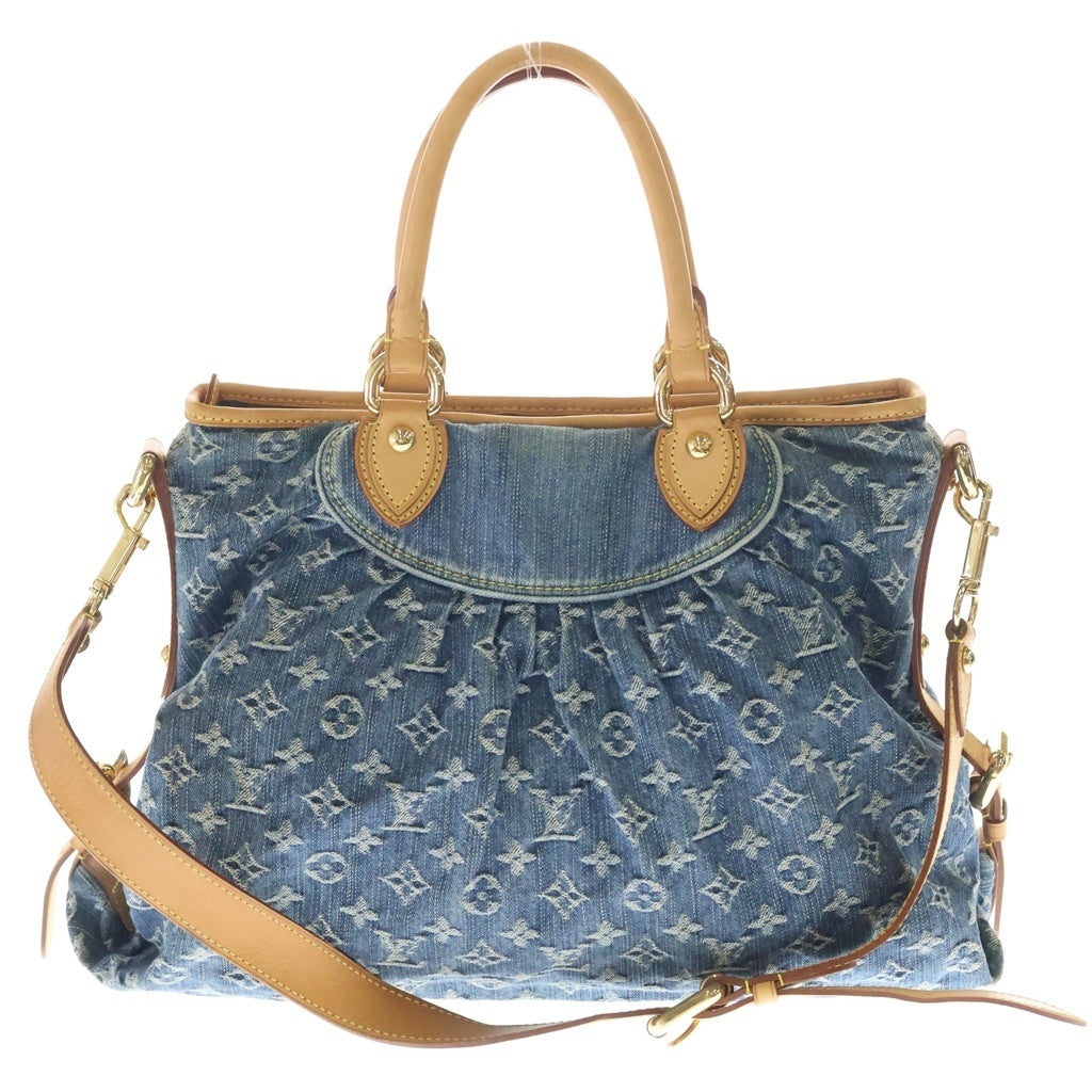 LOUIS VUITTON(ルイヴィトン) モノグラム ネオカビィーGM ハンド ショルダーバッグ 2WAY デニム ゴールド金具 ブルー M95350 レディース