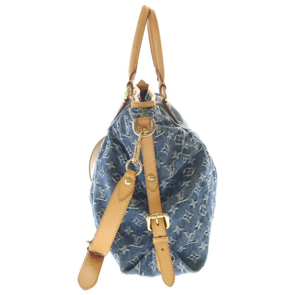 LOUIS VUITTON(ルイヴィトン) モノグラム ネオカビィーGM ハンド ショルダーバッグ 2WAY デニム ゴールド金具 ブルー M95350 レディース