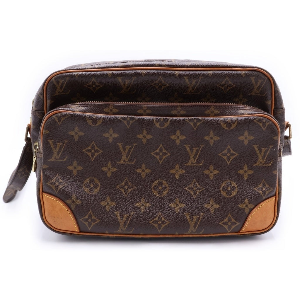 LOUIS VUITTON(ルイヴィトン) モノグラム ナイル PVC レザー ショルダーバッグ M45244 ブラウン