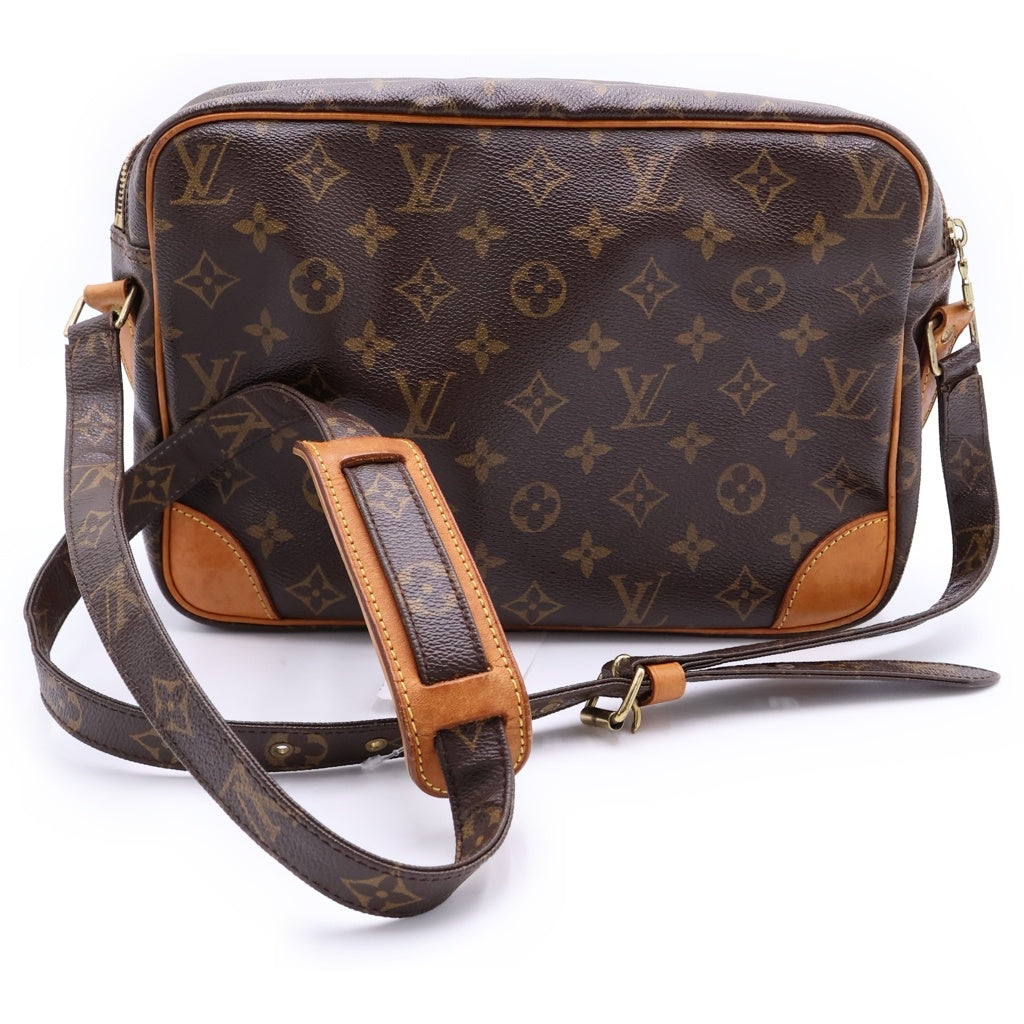 LOUIS VUITTON(ルイヴィトン) モノグラム ナイル PVC レザー ショルダーバッグ M45244 ブラウン