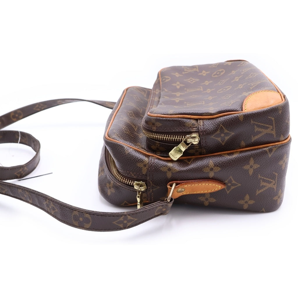 LOUIS VUITTON(ルイヴィトン) モノグラム ナイル PVC レザー ショルダーバッグ M45244 ブラウン