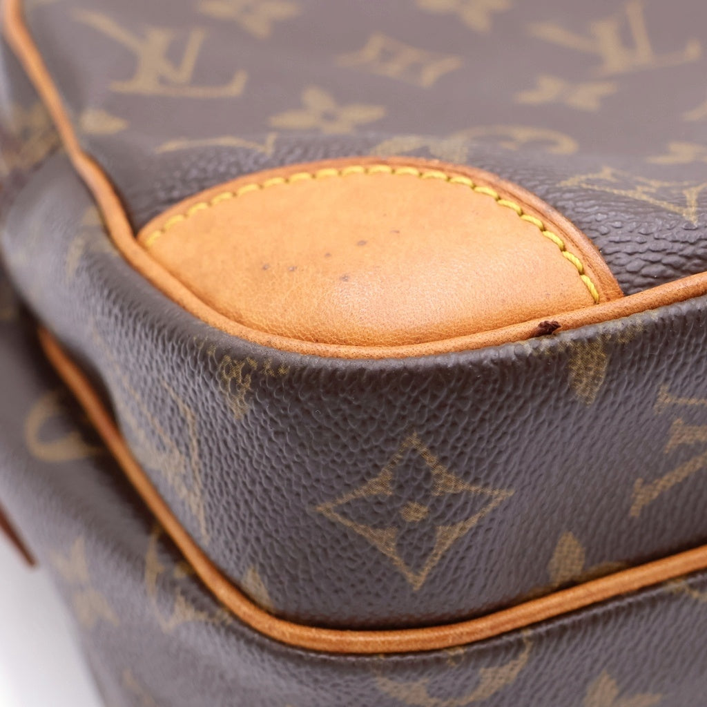 LOUIS VUITTON(ルイヴィトン) モノグラム ナイル PVC レザー ショルダーバッグ M45244 ブラウン
