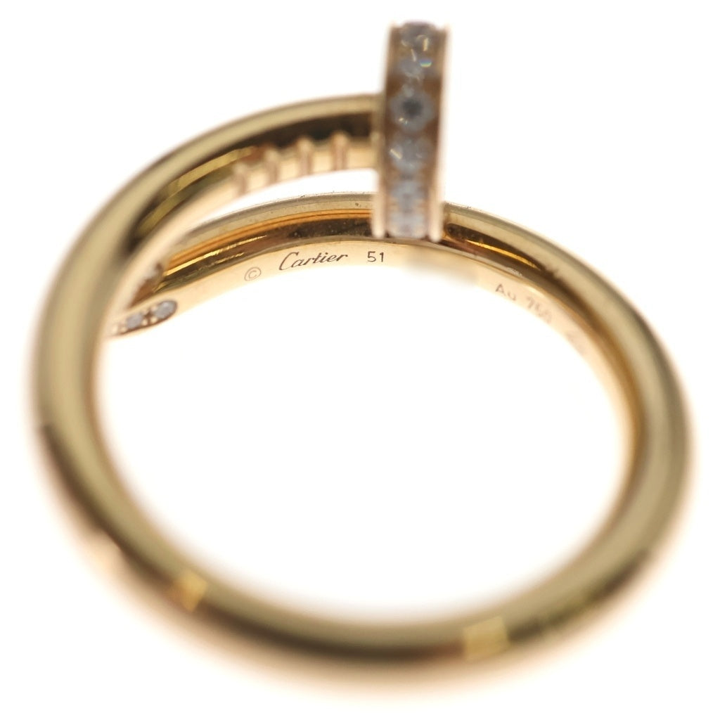 Cartier(カルティエ) ジュストアンクル ダイヤリング 750 K18YG リング 指輪 #51 イエローゴールド