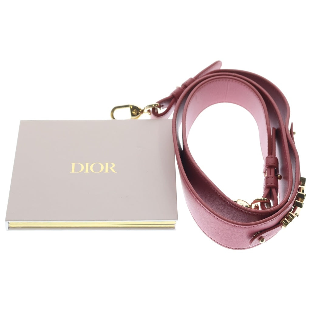 Christian Dior(クリスチャンディオール) レディディオール マイABCディオール スモール ラムスキン カナージュ ゴールド金具 2WAY ショルダーバッグ ハンドバッグ ピンク レディース
