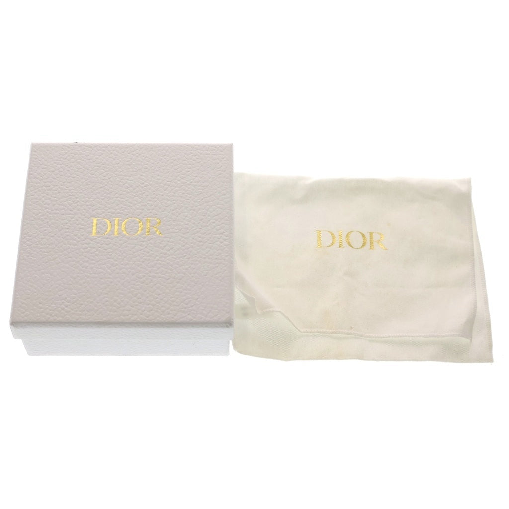 Christian Dior(クリスチャンディオール) レディディオール ロータスウォレット パテント カナージュ 三つ折り財布 コンパクトウォレット グリーン レディース
