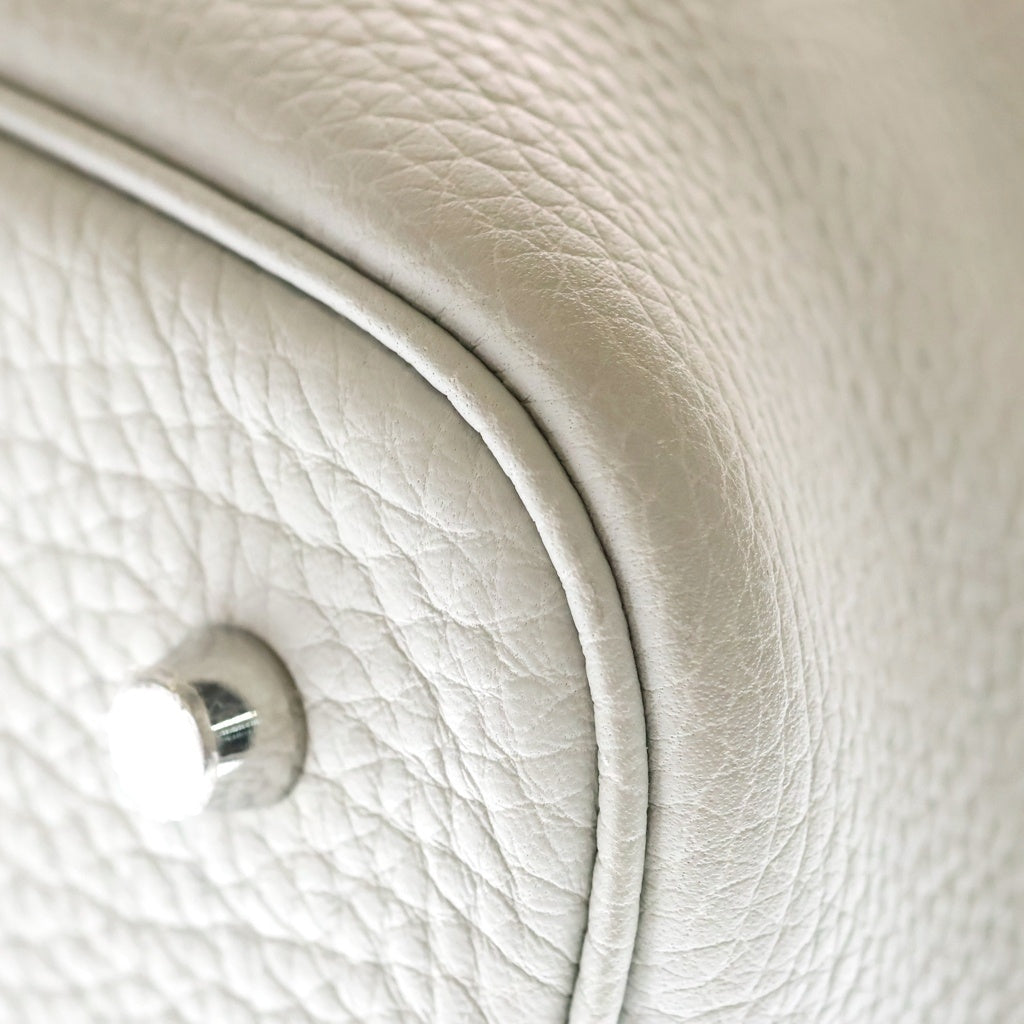 HERMES(エルメス) ピコタンロックMM ハンドバッグ トリヨンクレマンス D刻印 シルバー刻印 グレー レディース