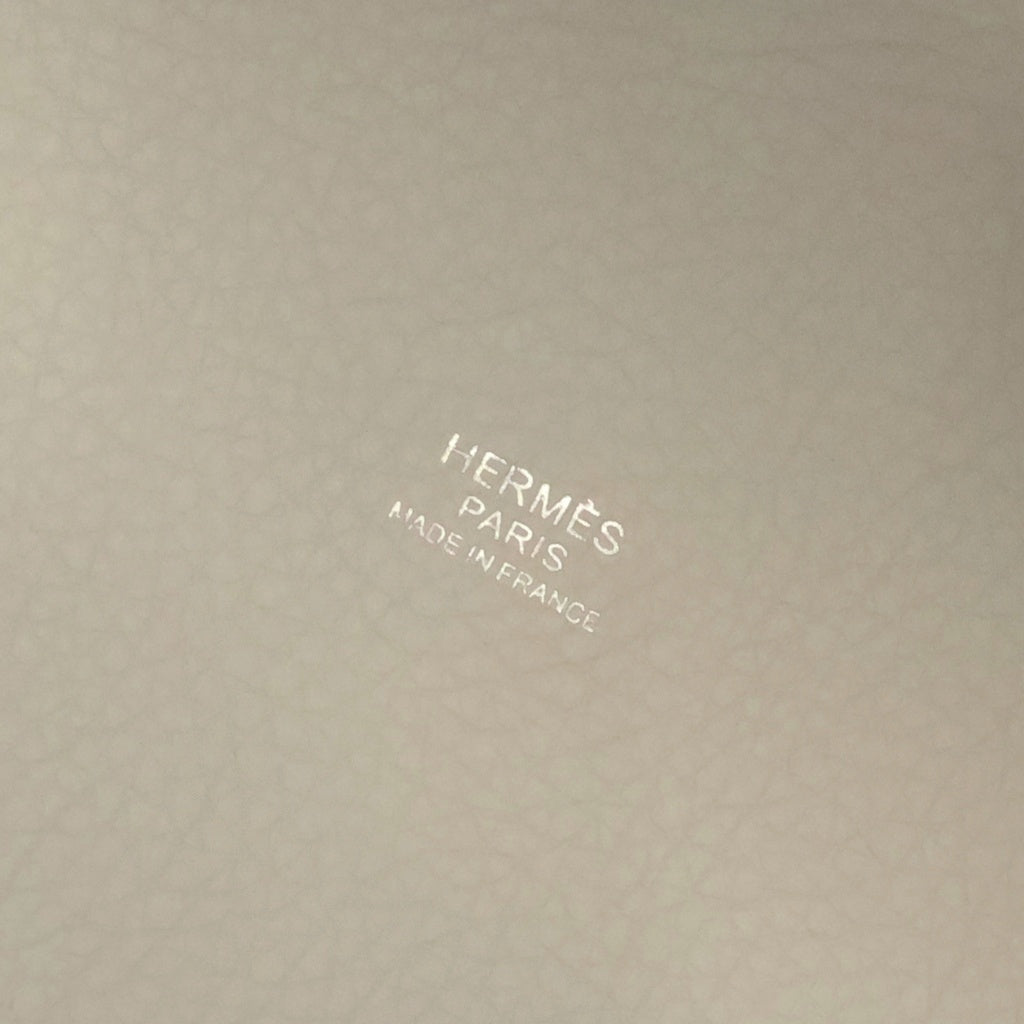HERMES(エルメス) ピコタンロックMM ハンドバッグ トリヨンクレマンス D刻印 シルバー刻印 グレー レディース