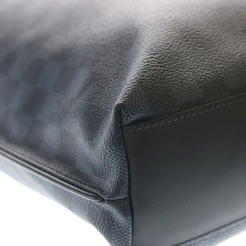 LOUIS VUITTON(ルイヴィトン) ダミエ コバルト カバ・ジュール ハンドバッグ トートバッグ ショルダーバッグ ネイビー レザー×PVC N42223 シルバー金具