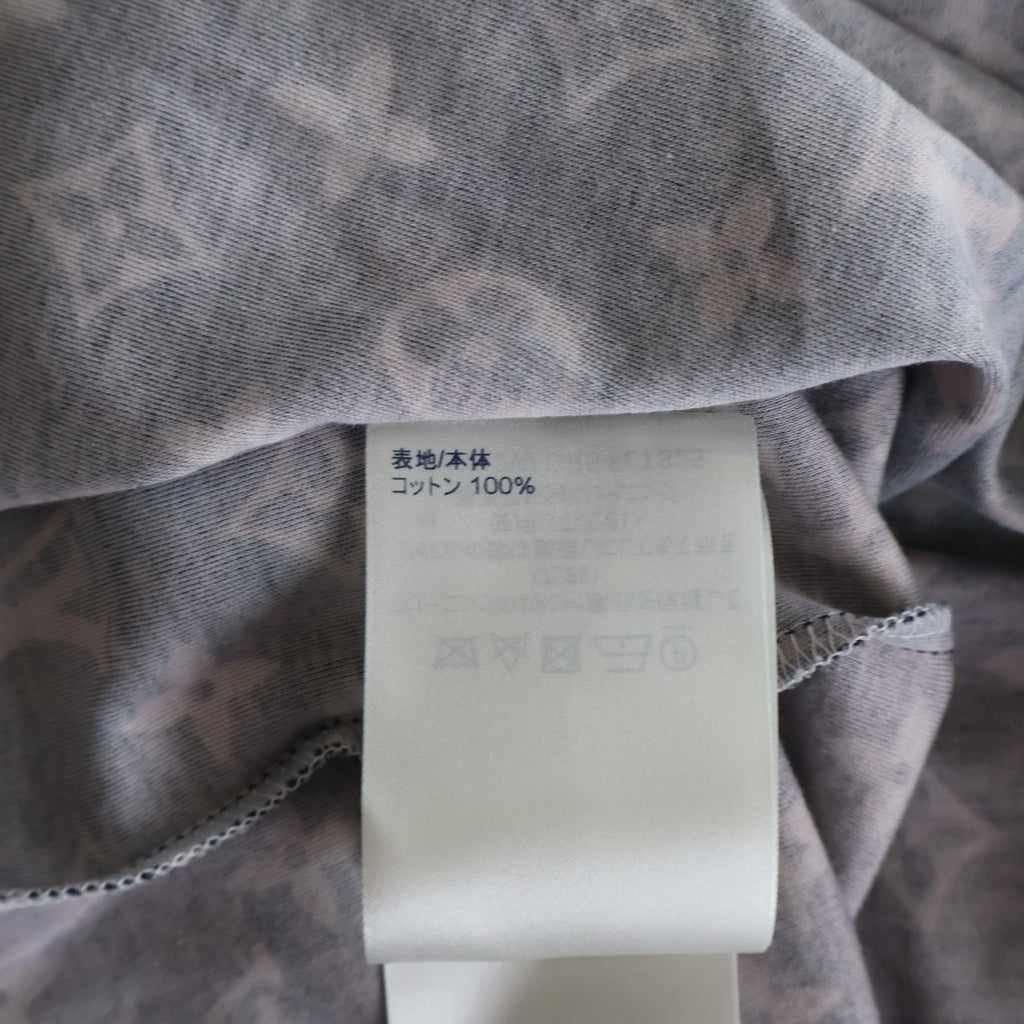 LOUIS VUITTON(ルイヴィトン) 21AW ミックス モノグラム チェーン 半袖Tシャツ カットソー ネイビー/ベージュ RW212W GR5 FLTS25 レディース