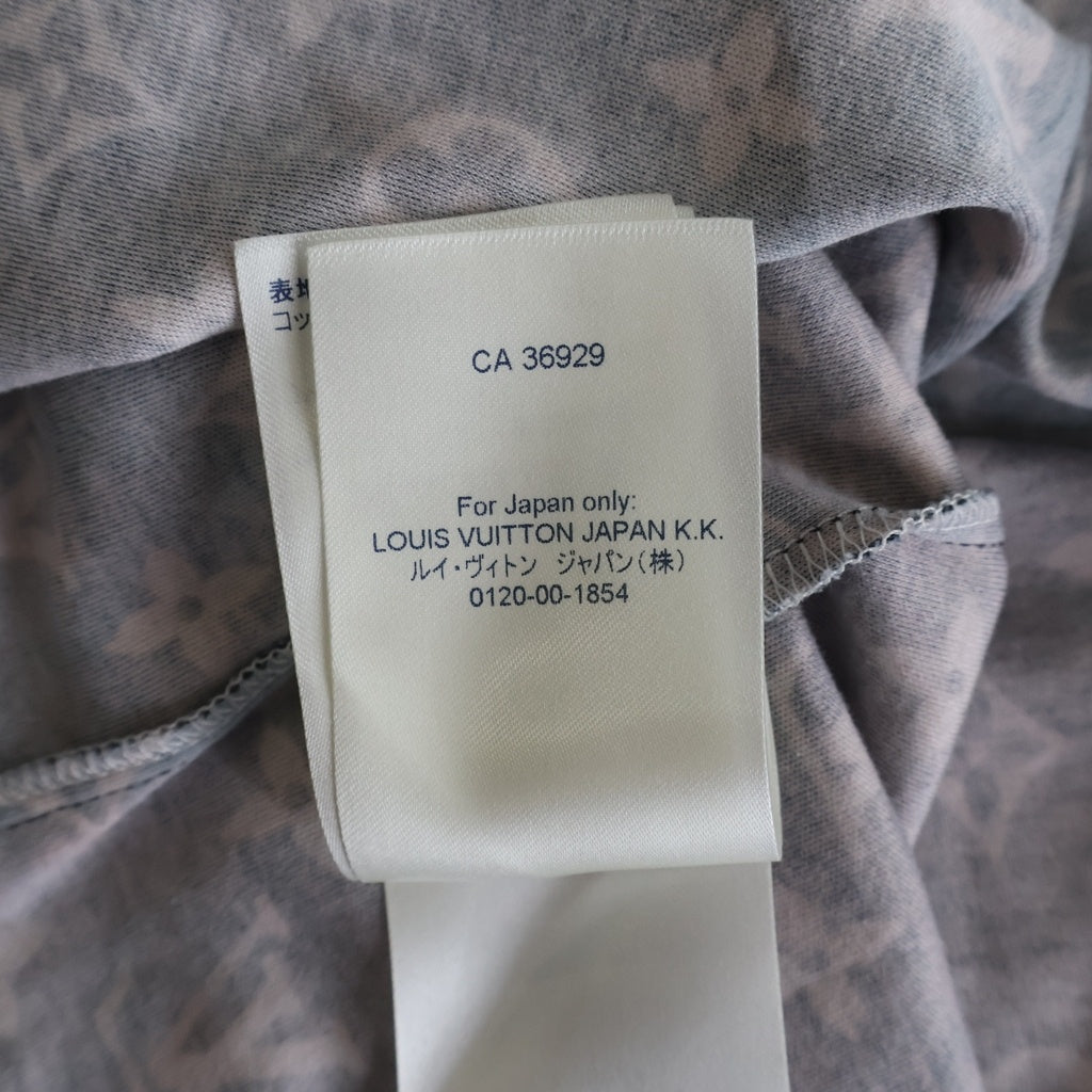 LOUIS VUITTON(ルイヴィトン) 21AW ミックス モノグラム チェーン 半袖Tシャツ カットソー ネイビー/ベージュ RW212W GR5 FLTS25 レディース