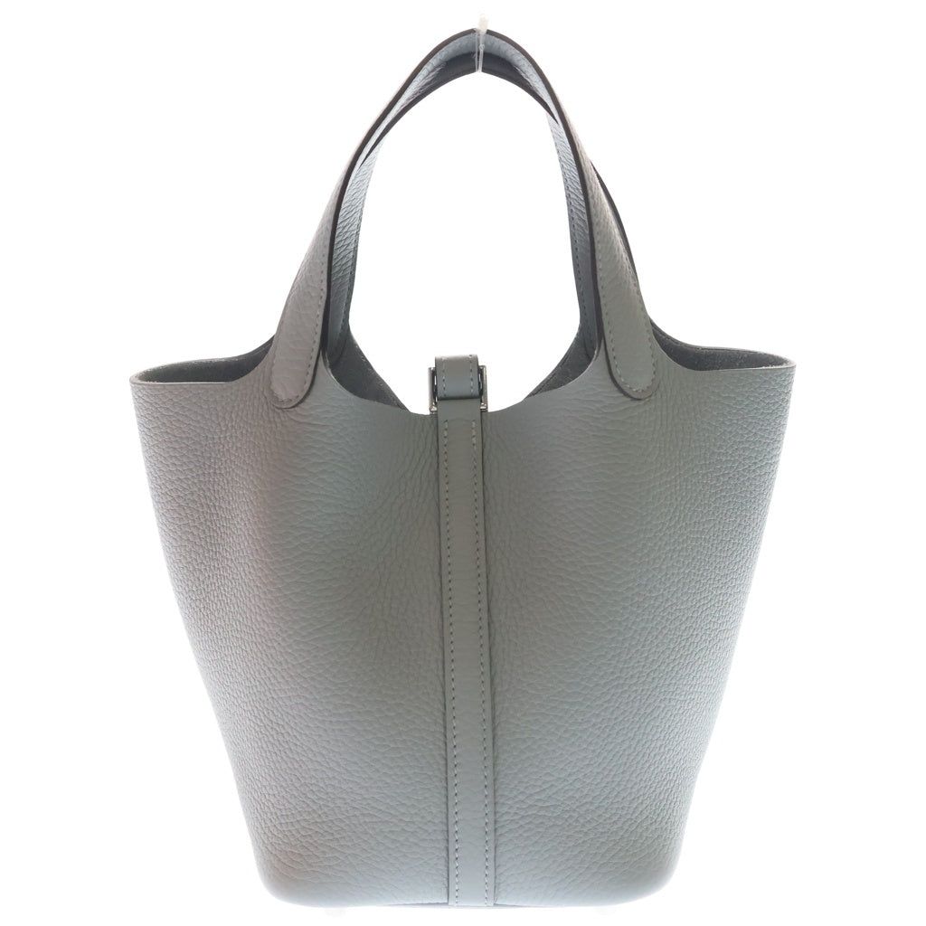 HERMES(エルメス) ピコタンロックPM トリヨンクレマンス シルバー金具 ハンドバッグ G刻印 グリパンタン グレー レディース
