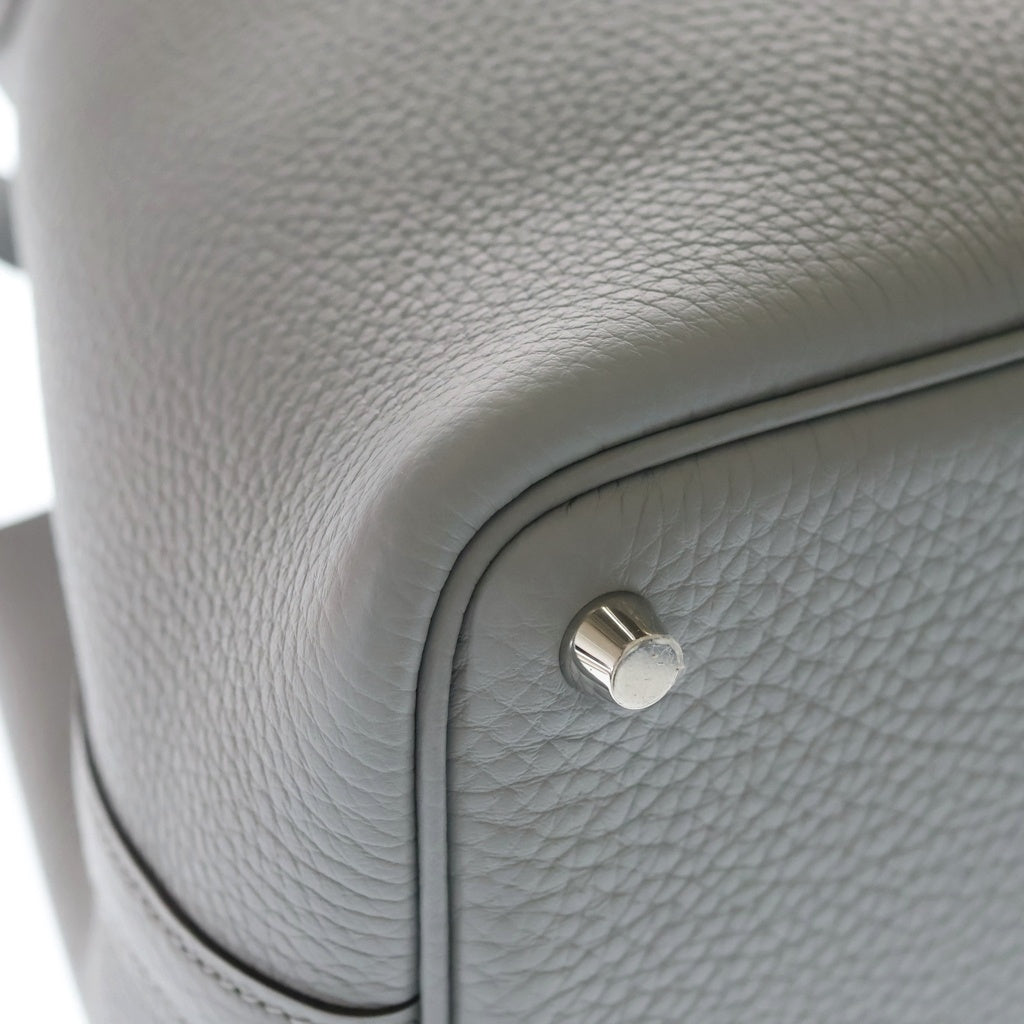 HERMES(エルメス) ピコタンロックPM トリヨンクレマンス シルバー金具 ハンドバッグ G刻印 グリパンタン グレー レディース