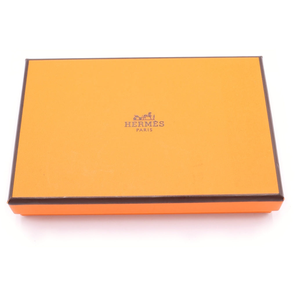 HERMES(エルメス) カルヴィデュオ エトゥープ エプソン コインケース 小物入れ ミニ財布 グレージュ ブラウン レザー W刻印 レディース