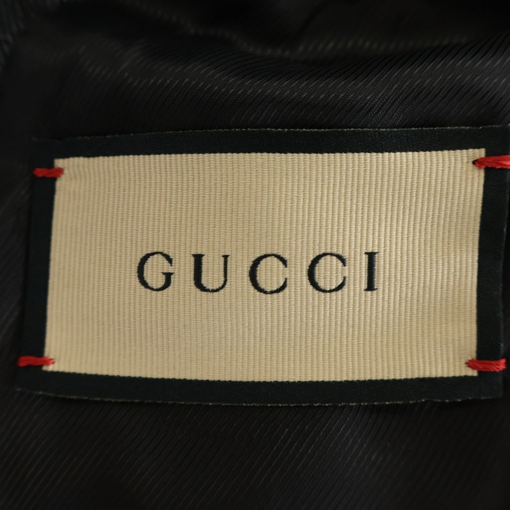GUCCI(グッチ) GGウール ジャカード ジャケット ブラック #38 715184