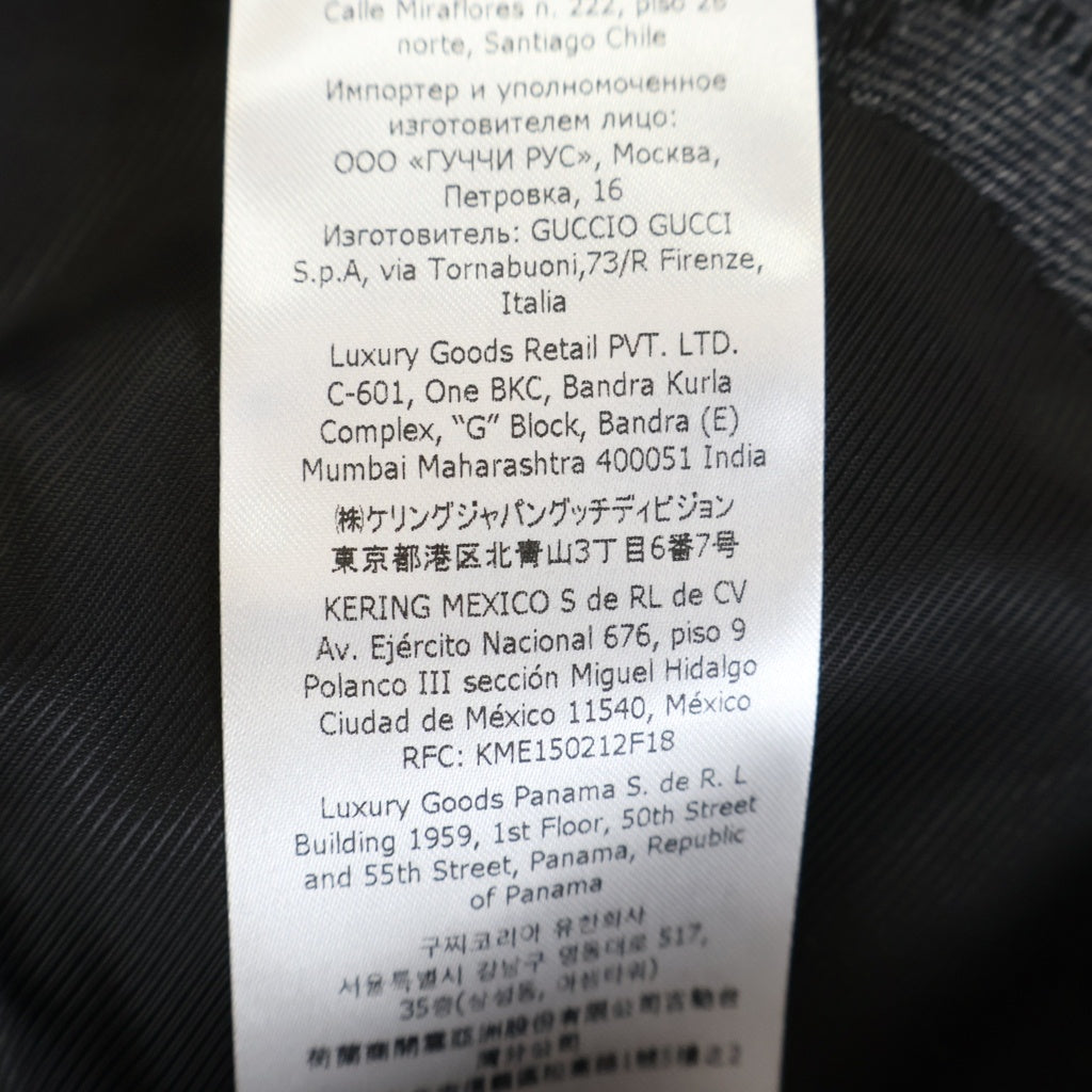 GUCCI(グッチ) GGウール ジャカード ジャケット ブラック #38 715184