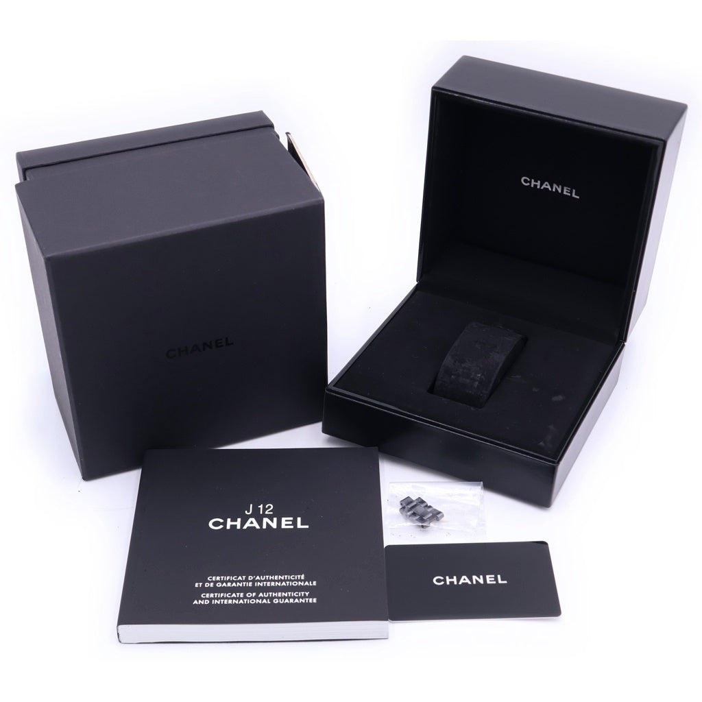 CHANEL(シャネル) J12 CE×SS/QZ セラミック ステンレス クォーツ 電池式 腕時計 H0682 黒文字盤