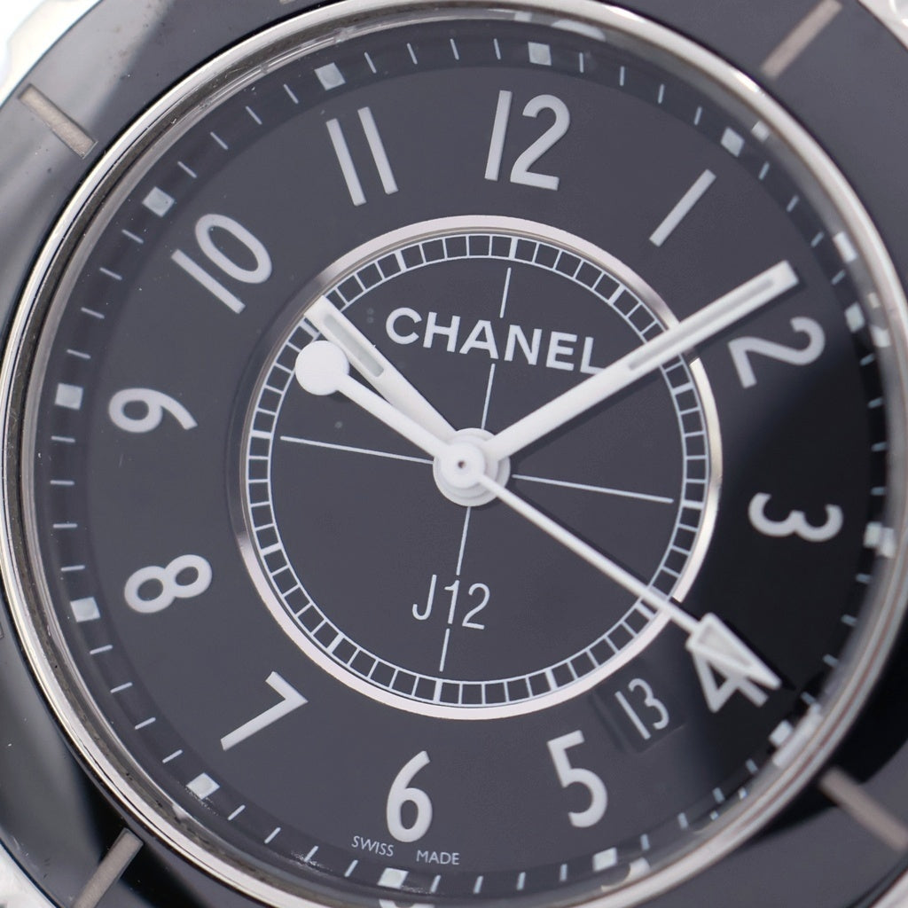 CHANEL(シャネル) J12 CE×SS/QZ セラミック ステンレス クォーツ 電池式 腕時計 H0682 黒文字盤