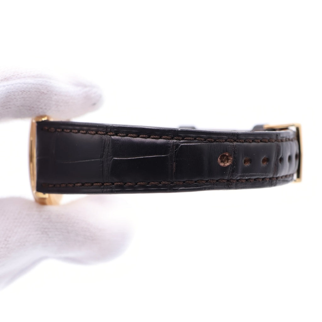 PATEK PHILIPPE(パテックフィリップ) カラトラバ アイボリー文字盤 レザーベルト 手巻き 腕時計 K18PG ピンクゴールド/ブラック 3923R