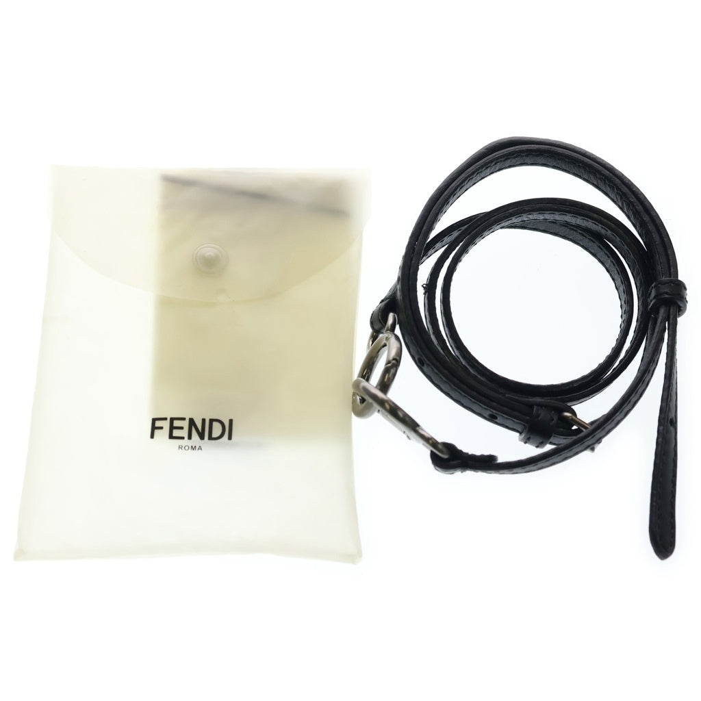 FENDI(フェンディ) ピーカブーミニ 2WAYバッグ ハンドバッグ ショルダーバッグ ブラック レザー 8BN244 シルバー金具 レディース