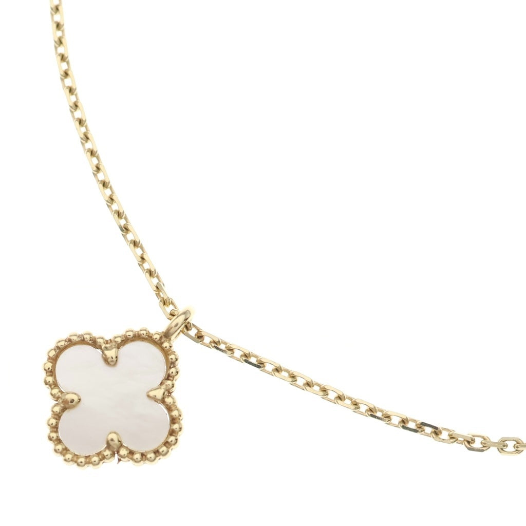 Van Cleef & Arpels(ヴァンクリーフアンドアーペル) スウィートアルハンブラ マザーオブパール Au750 K18YG ネックレス VCARF69100 イエローゴールド レディース