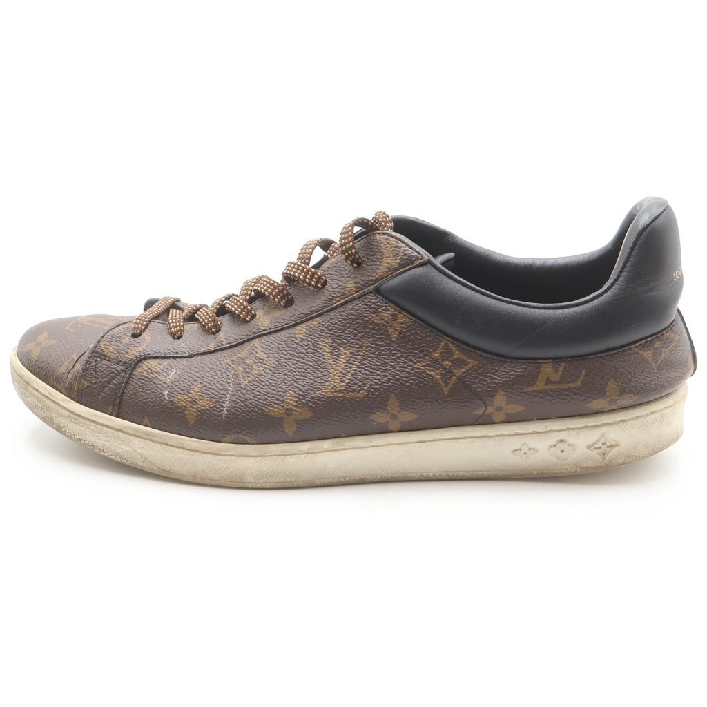 LOUIS VUITTON(ルイヴィトン) モノグラム ルクセンブルグ ローカットスニーカー レザー #8.5 ブラウン MS1109