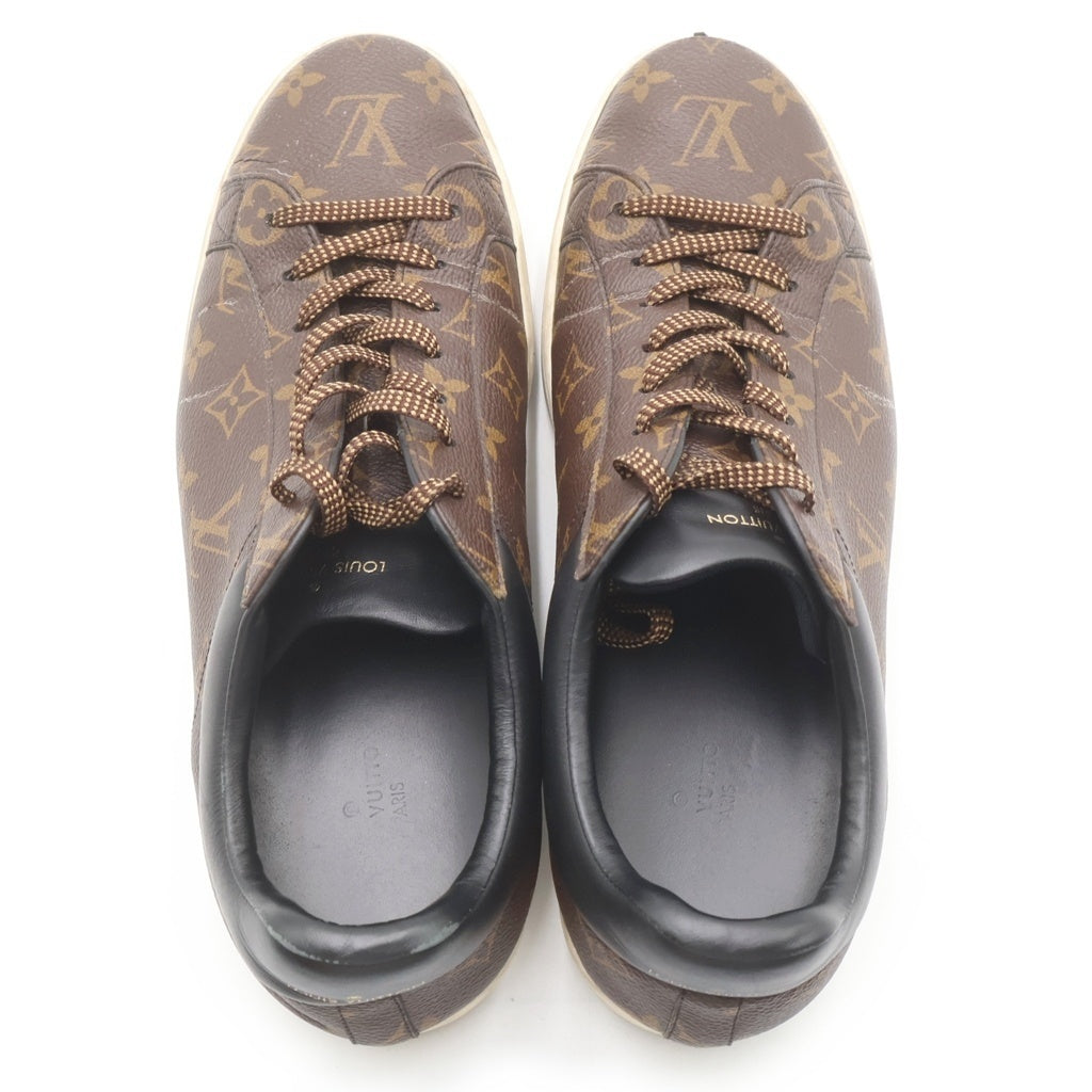 LOUIS VUITTON(ルイヴィトン) モノグラム ルクセンブルグ ローカットスニーカー レザー #8.5 ブラウン MS1109