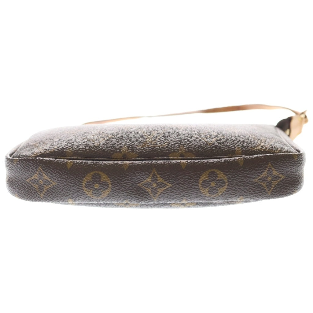 LOUIS VUITTON(ルイヴィトン) モノグラム アクセソワール ハンドバッグ ブラウン レザー×PVC M51980 ゴールド金具 レディース