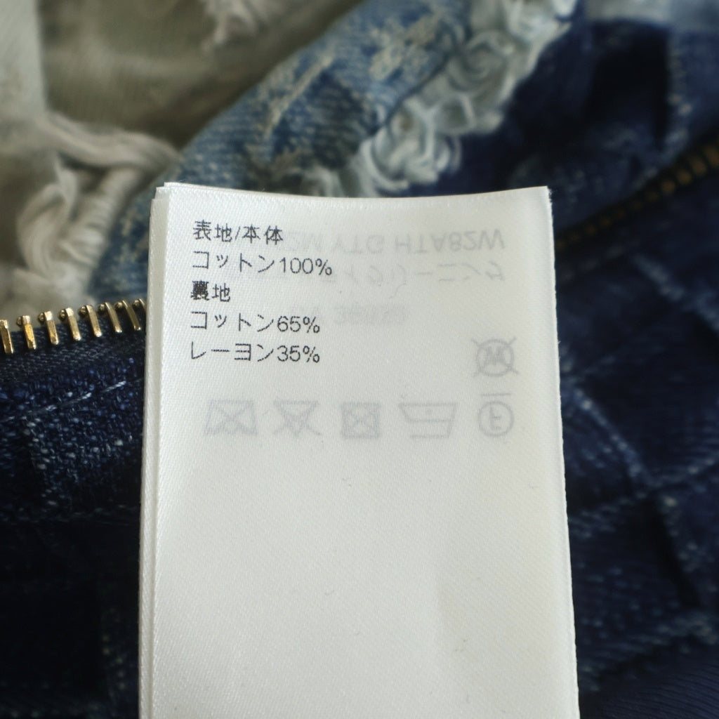 LOUIS VUITTON(ルイヴィトン) パッチワークデニム ボンバージャケット インディゴブルー #56 1AILMX