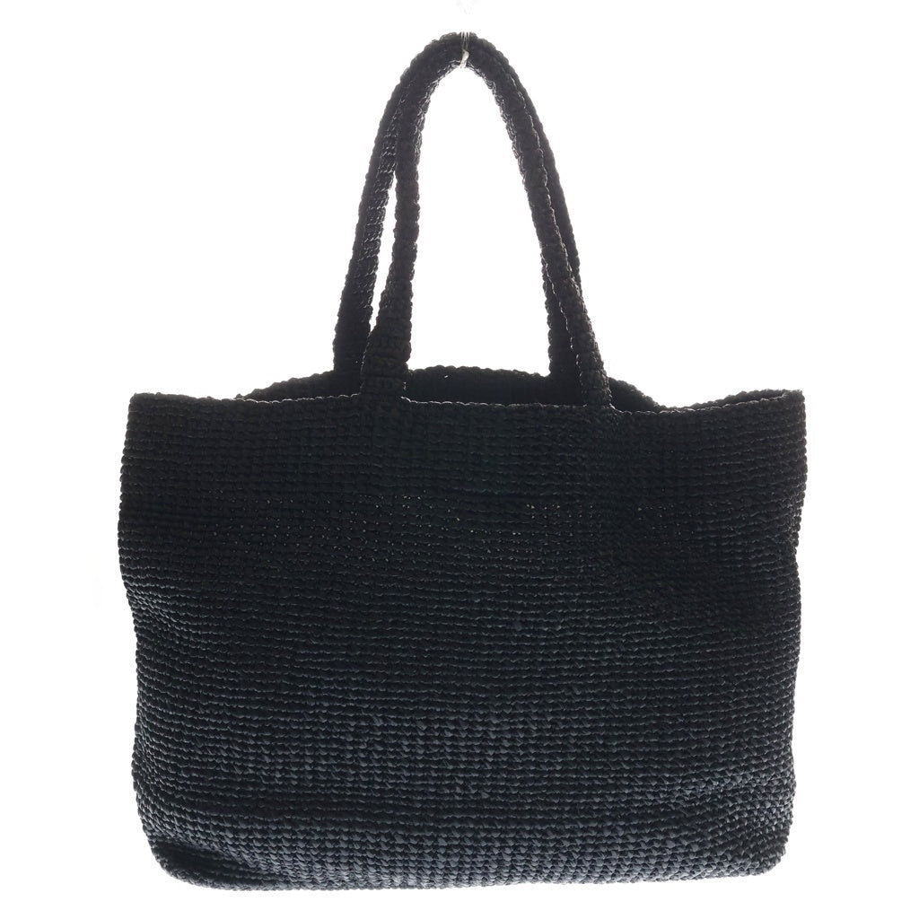 PRADA(プラダ) クロシェ トートバッグ ラージ ハンドバッグ カゴバッグ ブラック 2VG121 レディース