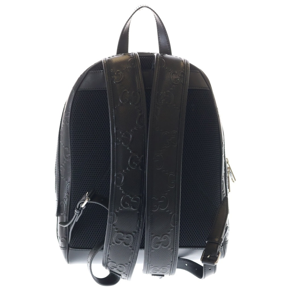 GUCCI(グッチ) GGエンボス バックパック リュックサック レザー ブラック 658579 レディース