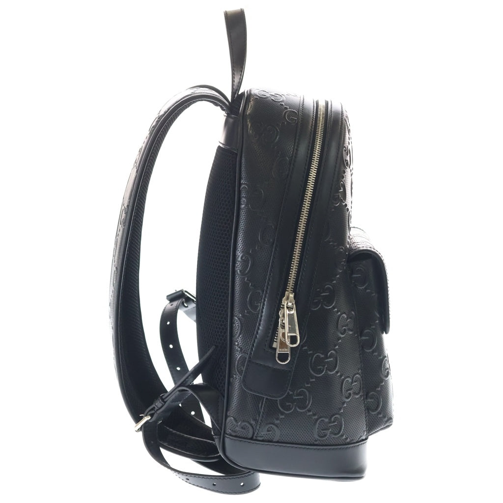 GUCCI(グッチ) GGエンボス バックパック リュックサック レザー ブラック 658579 レディース