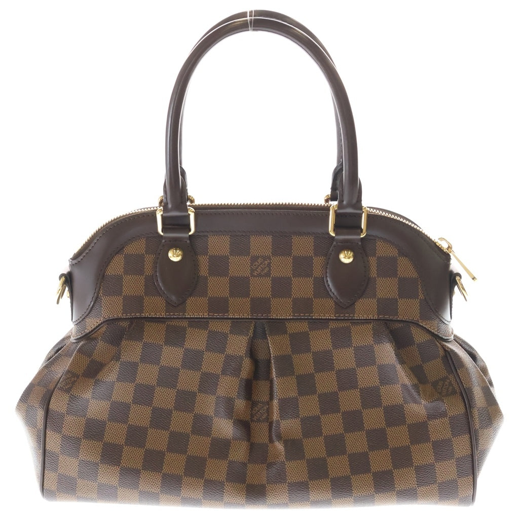 LOUIS VUITTON(ルイヴィトン) トレヴィPM ダミエ 2WAYハンドバッグ ショルダーバッグ ブラウン レザー×PVC N5199 ゴールド金具 レディース