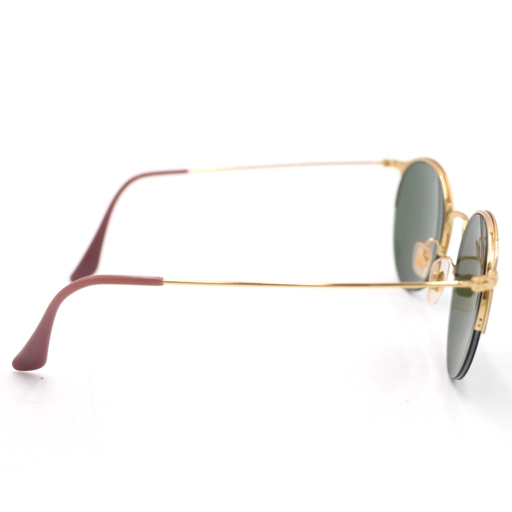 Ray Ban(レイバン) ボストンフレーム ミラーレンズ サングラス メガネ 眼鏡 アイウェア ゴールド/ブラウン RB3578 レディース