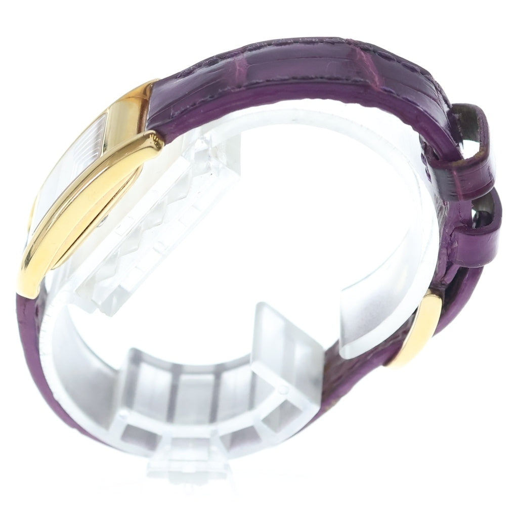 AUDEMARS PIGUET(オーデマ ピゲ) タンク PG×社外レザー/QZ ピンクゴールド クォーツ 電池式 腕時計 シルバー文字盤 66354OR レディース