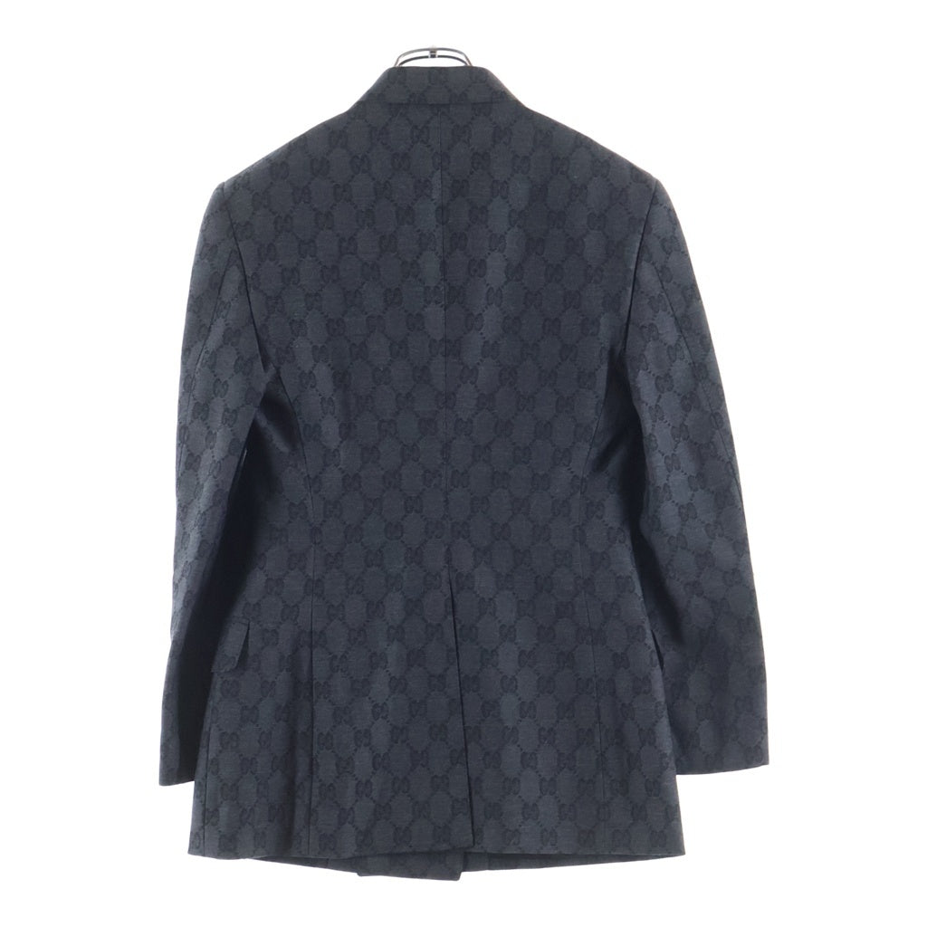 GUCCI(グッチ) GGウール ジャガードジャケット ダークグレー #36 715184