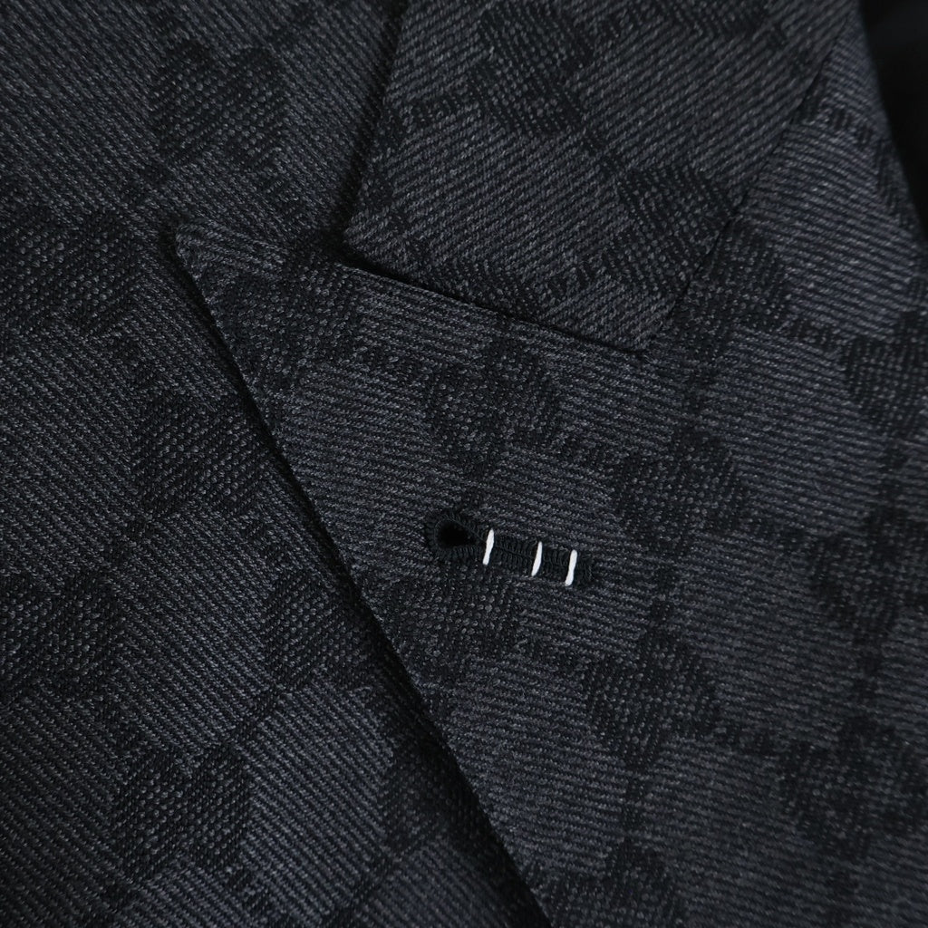 GUCCI(グッチ) GGウール ジャガードジャケット ダークグレー #36 715184