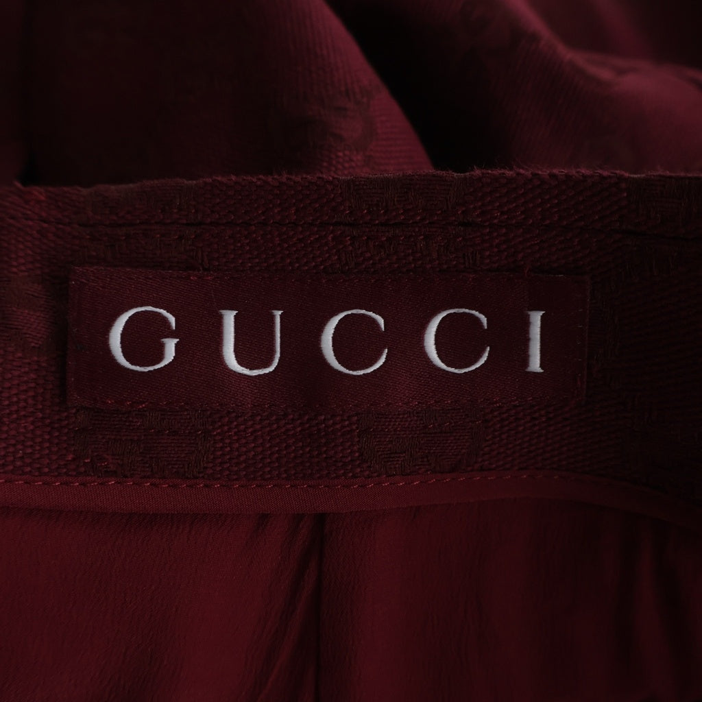 GUCCI(グッチ) GGキャンバス ショートパンツ ワインレッド コットン×ポリエステル #36 792403 レディース
