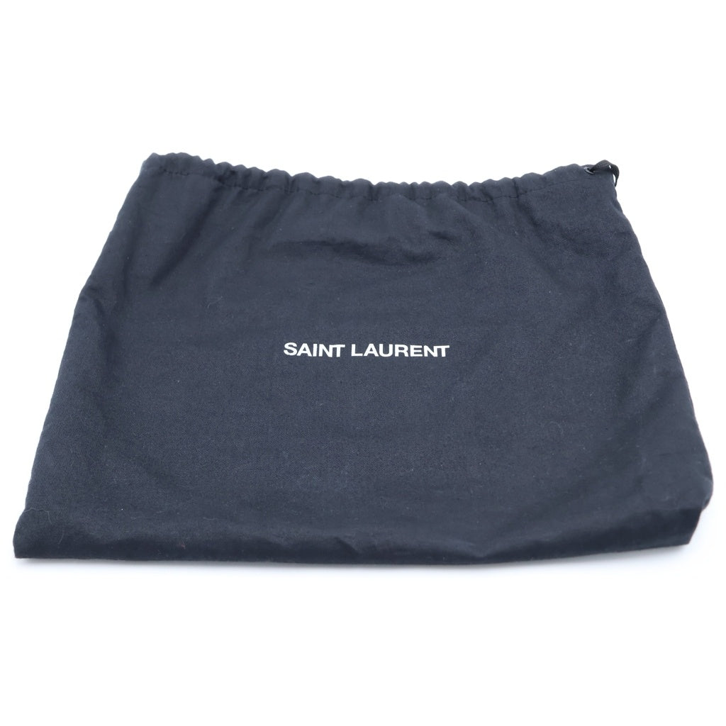 SAINT LAURENT PARIS(サンローランパリ) ソルフェリーノ スモール ショルダーバッグ ミニバッグ グレー レザー 634306 ゴールド金具 レディース